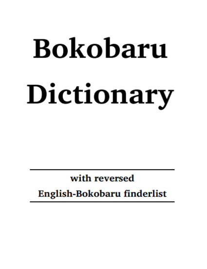 Dictionnaire Bokobaru